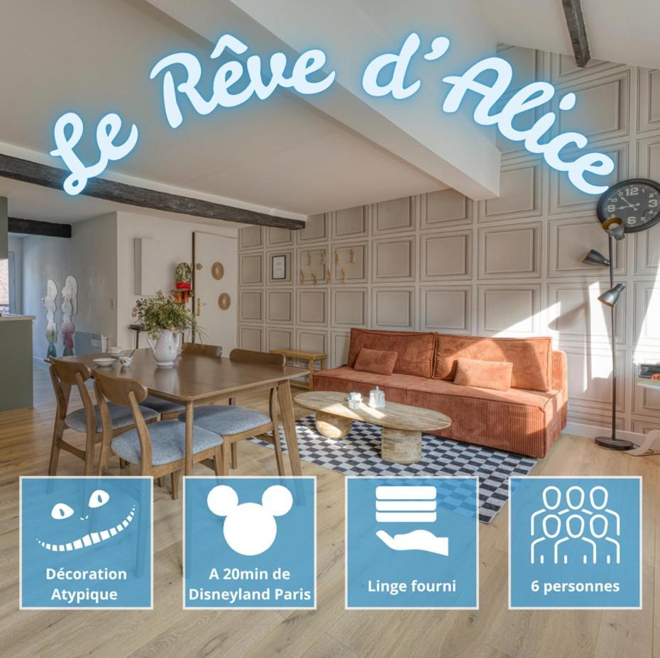 Ferienwohnung Le Reve D'Alice Meaux Exterior foto